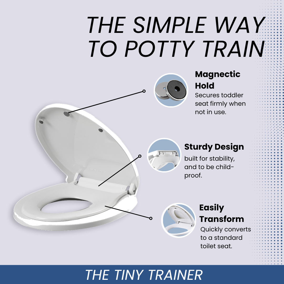 Tiny Trainer™ - Toilet Seat w/ Mini Toddler Seat