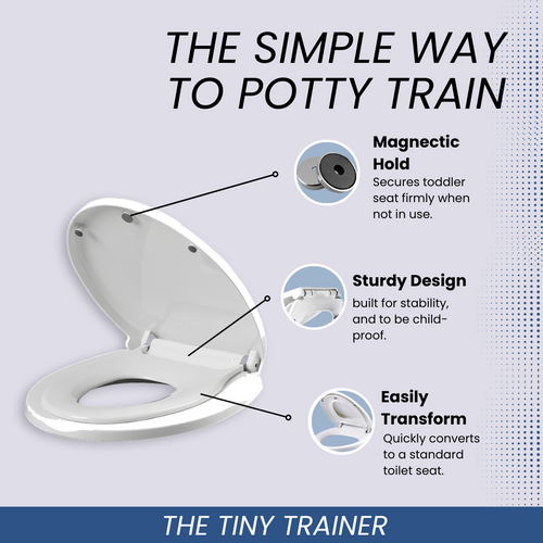 Tiny Trainer™ - Toilet Seat w/ Mini Toddler Seat